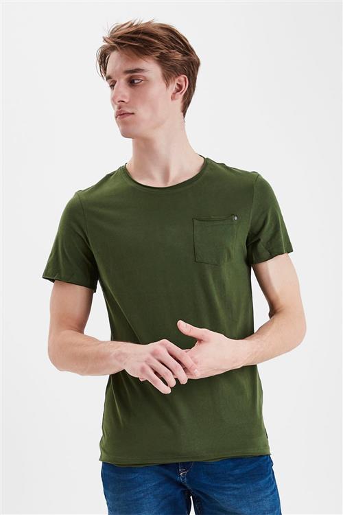 Blend Bhnoel Tee Noos Mand Forest Green Kortærmede T-shirts Slim Fit Str S - hos Magasin