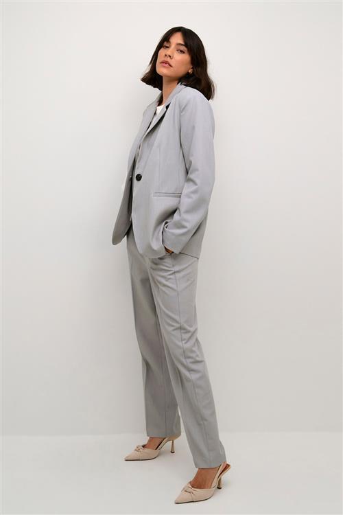 Se Kaffe Kasakura Blazer Kvinde Grey Melange Blazere Tight Fit Str 40 - hos Magasin ved Magasin