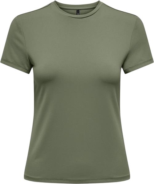 ONLY Onlea S/S TOP O Neck CS JRS Kvinde Olivine Kortærmede T-shirts Str S - hos Magasin