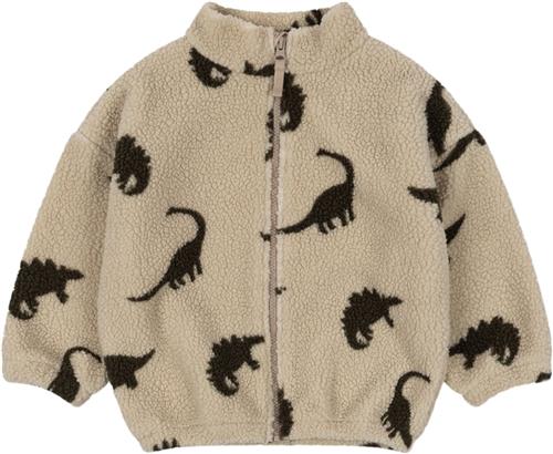 Se Konges Sløjd Jody Teddy Jacket GRS Str 5-6Y - Dino Silhouette Fleece Bomuld hos Magasin ved Magasin