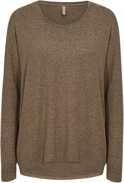 soyaconcept Scbiara 1 Bluse Camel Kvinde 98404 Camel Langærmede T-shirts Str XL - Polyester hos Magasin