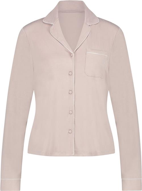 Se Hunkemöller Jacket LS Jersey Essential Nattrøjer & -Toppe Str L - hos Magasin ved Magasin