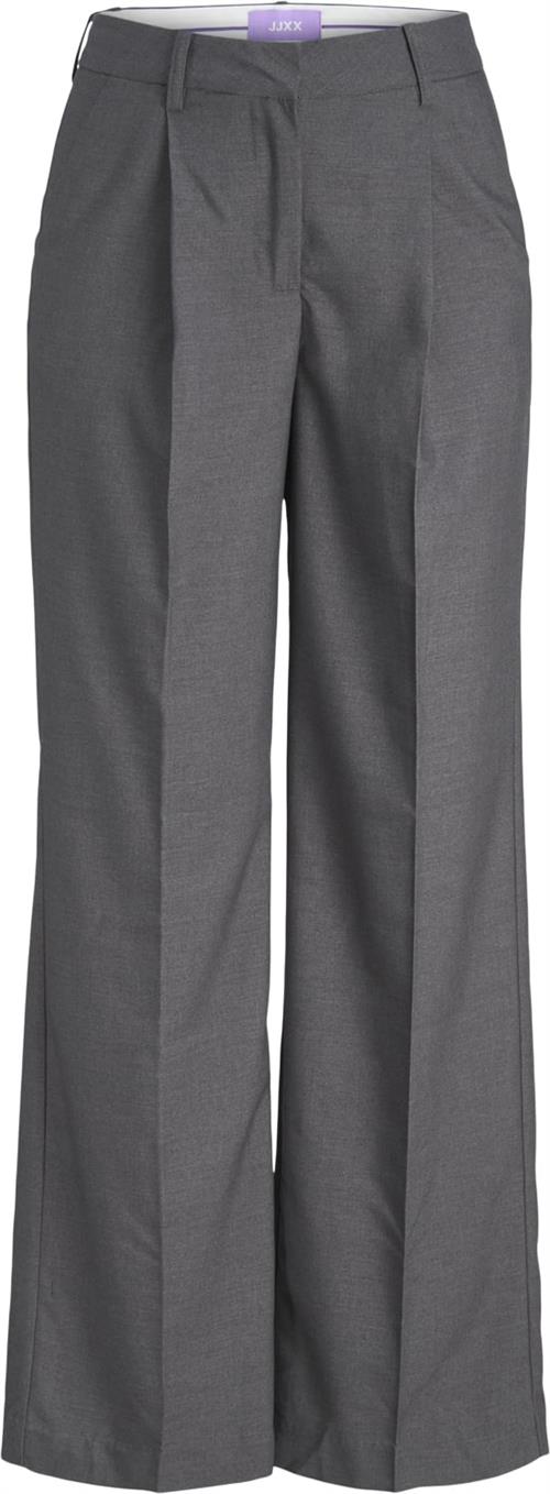 JJXX Jxellis Wide HW Pant TLR Noos Kvinde Dark Grey Melange Bukser Med Brede Ben Str M - hos Magasin