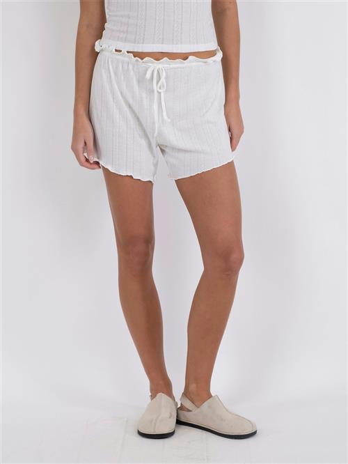 Neo Noir Merritt Pointelle Shorts Kvinde White Casual Shorts Str 34 - hos Magasin