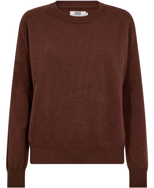 Se Magasin du Nord Collection Magasin Mabel 2 100% Cashmere Kvinde Dark Brown Sweaters Str S Cashmere ved Magasin