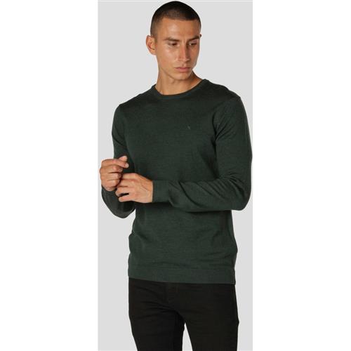 Se Clean Cut Copenhagen Merino Wool Crew Mand Bottle Green Sweaters Str S Merino - hos Magasin ved Magasin