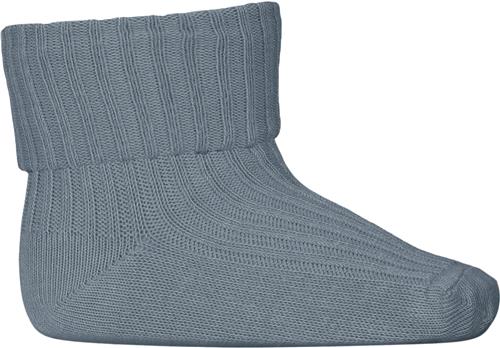 Se mpKids Cotton rib Baby Socks Str 25/28 - Provincial Blue Strømper hos Magasin ved Magasin