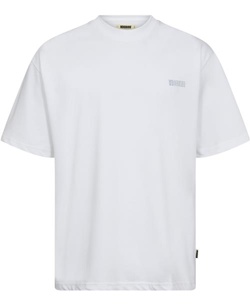 Woodbird Wbbaine Sik Wu Tee Mand White Kortærmede T-shirts Str XL - hos Magasin