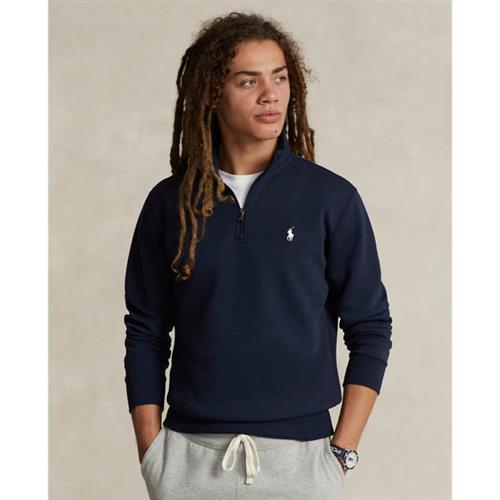 Se Polo Ralph Lauren 30/1 Double KNT Cvclsl-sws Mand Aviator Navy Sweatshirts Str S - hos Magasin ved Magasin