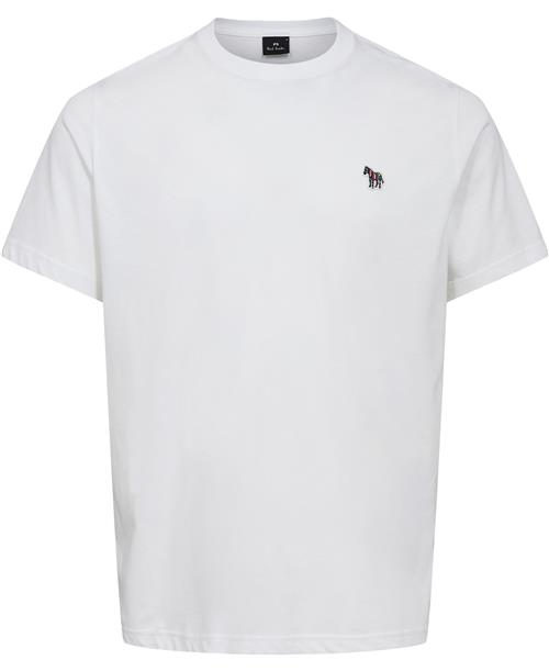 Se PS Paul Smith Mens REG FIT SS Tshirt Zebra Mand Hvid Kortærmede T-shirts Str L - Bomuld hos Magasin ved Magasin