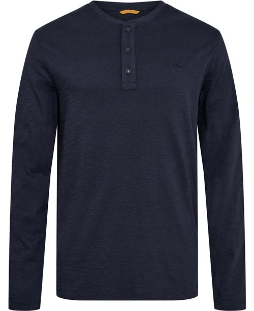 Se Camel Active NOS Henley 1/1arm Mand Night Blue Langærmede T-shirts Str S - hos Magasin ved Magasin