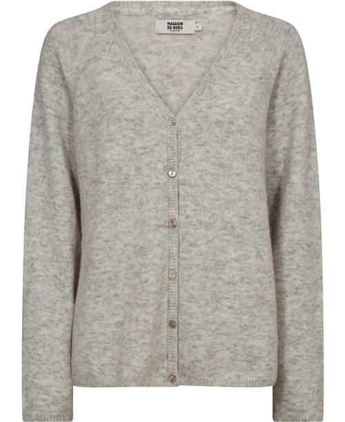 Magasin du Nord Collection Magasin Cindi 4 RWS Wool Kvinde Light Grey Melange Sweaters Str L Uld