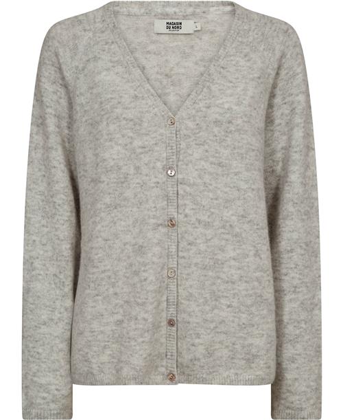 Magasin du Nord Collection Magasin Cindi 4 RWS Wool Kvinde Light Grey Melange Sweaters Str M Uld