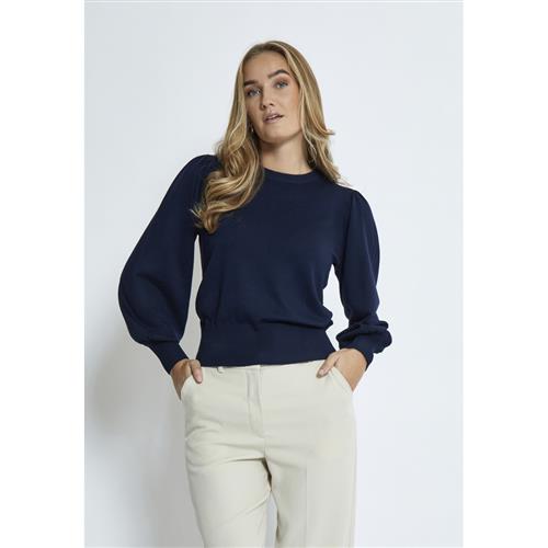 Se Minus Msliva Long Sleeve Pullover Kvinde Black Iris Solid Sweaters Str S - hos Magasin ved Magasin