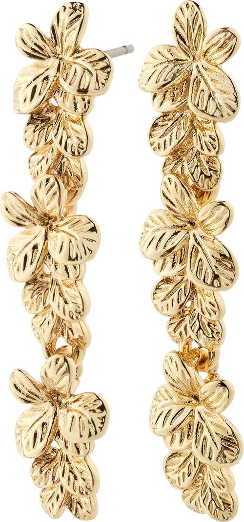 Se Pilgrim Charmaine Recycled Earrings Goldplated one size - Ørestikker hos Magasin ved Magasin