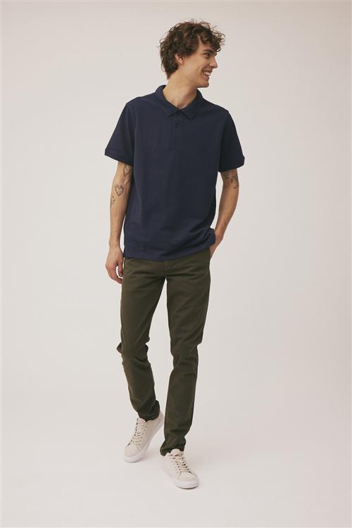 Magasin du Nord Collection Magasin Medley Chino Organic Gots Mand Dark Army Casual Bukser Regular Fit Str 32/34 Bomuld