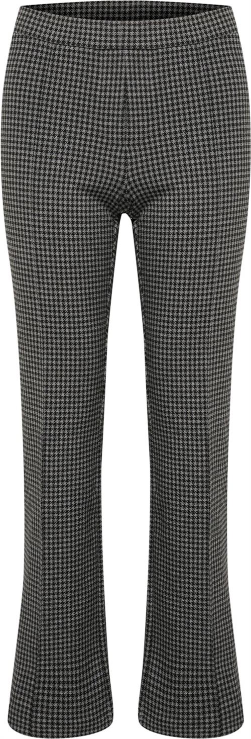 Part Two Pontaspw PA Pontaspw Kvinde Medium Grey Check Flare Bukser Str 42 - hos Magasin