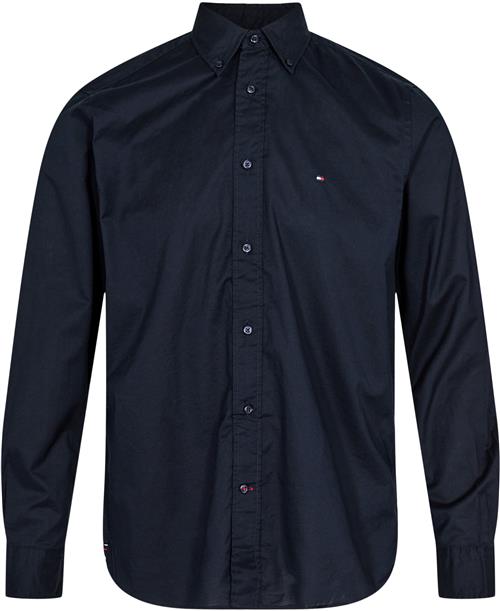 Tommy Hilfiger Core Flex Poplin RF Shirt Mand Desert Sky Langærmede Skjorter Str S - Bomuld hos Magasin