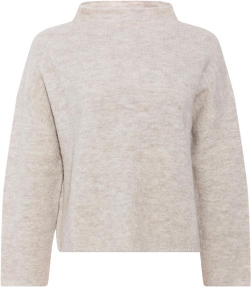 Se PBO ¤ Svera Knit Sweater ¤ Kvinde Beige Melange Sweaters Str M - hos Magasin ved Magasin