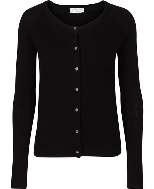 Rosemunde Cashmere Cardigan ls Kvinde Sort Cardigans Str XS Cashmere - hos Magasin