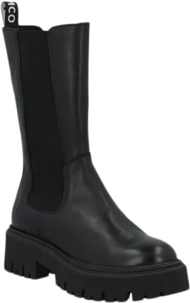 Bianco Biagarbi High Chelsea Boot Crust Kvinde Black Chelsea Boots Str 41 - Læder hos Magasin