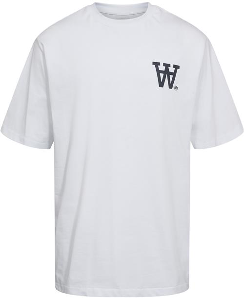 Wood Wood Wwasa Not To Be Trusted Tshirt Mand White Kortærmede T-shirts Str XL - hos Magasin