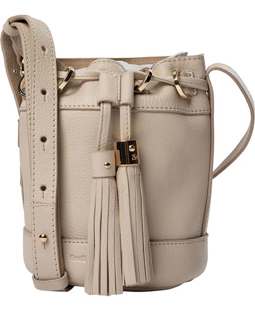 Se See by Chloé Vicki Small Bucket, Cement Beige, Single Size ONE SIZE - Skuldertasker hos Magasin ved Magasin