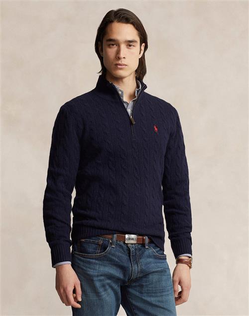 Polo Ralph Lauren 2/15 Wool/cash Rwslsl-plo Mand Blå Turtlenecks Str S - hos Magasin