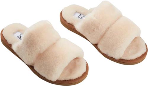 NATURES Collection Slippers Straps (of 100 New Zealand Sheepskin) Natur Kvinde Nature Hjemmesko Str 41 - hos Magasin