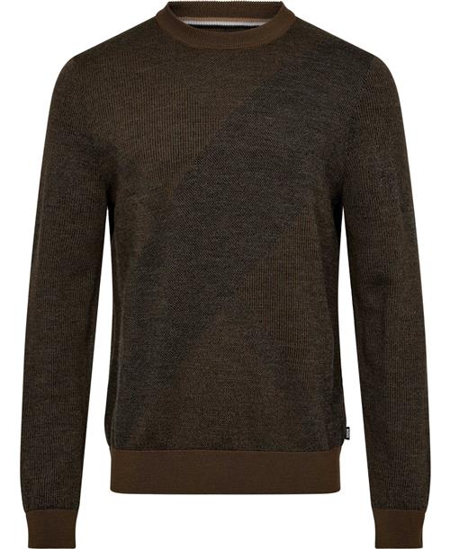 BOSS Heclaus Mand Open Green Sweaters Str M - hos Magasin