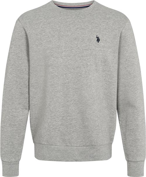 U.S. Polo Assn. Hugo Reg SW Uspa M Sweat Mand Grey Mélange Sweatshirts Str S - hos Magasin