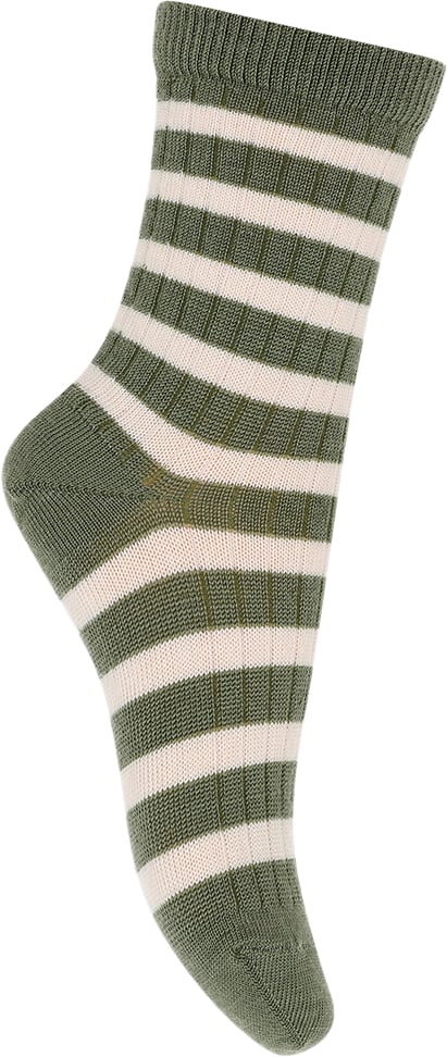 Se mpKids Elis Socks Str 37/39 - Olivine Strømper Bomuld hos Magasin ved Magasin