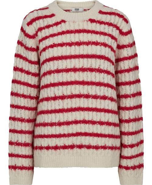 Se Magasin du Nord Collection Magasin Avelyn 1 GRS Kvinde Red / Star White Stripe Sweaters Str XL ved Magasin