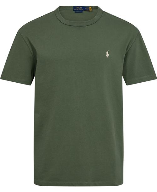 Polo Ralph Lauren 16/1 Jerseyssl-tsh Mand Cargo Green Kortærmede T-shirts Classic Fit Str S - Bomuld hos Magasin