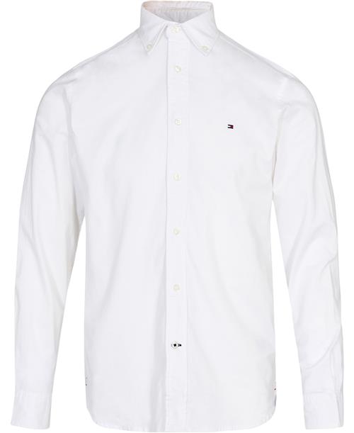 Tommy Hilfiger Core 1985 Flex Oxford RF Shirt Mand White Langærmede Skjorter Str XL - Bomuld hos Magasin