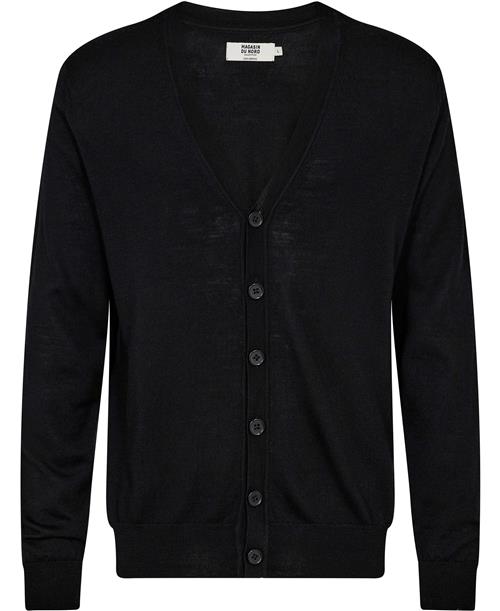 Magasin du Nord Collection Magasin Morgan 3 100 RWS Merino Wool Mand Black Cardigans Str S Merino