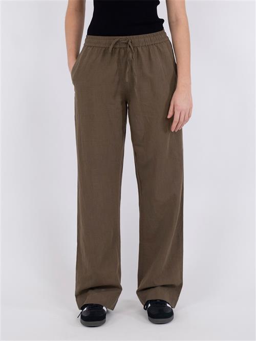 Se Neo Noir Sonar Linen Pants Kvinde Army Hørbukser Str 34 - hos Magasin ved Magasin