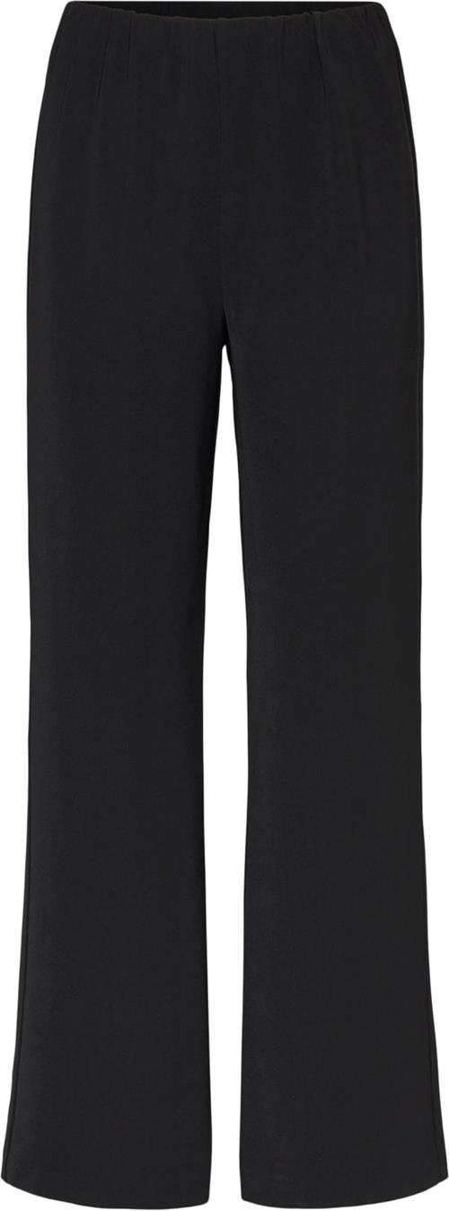 Rosemunde Casual Trousers Kvinde Sort Bukser Tætsiddende Fit Str 40 - hos Magasin