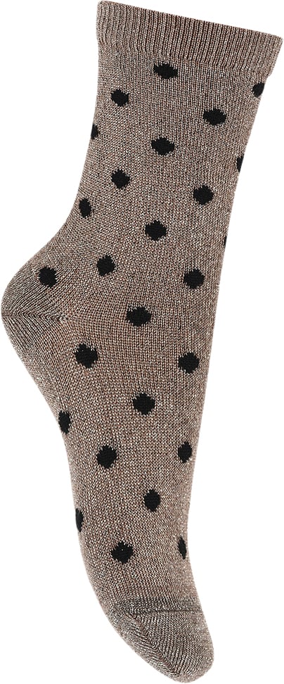 Se mpKids Irma Glitter Socks Str 29/32 - Brown Sienna Strømper Bomuld hos Magasin ved Magasin