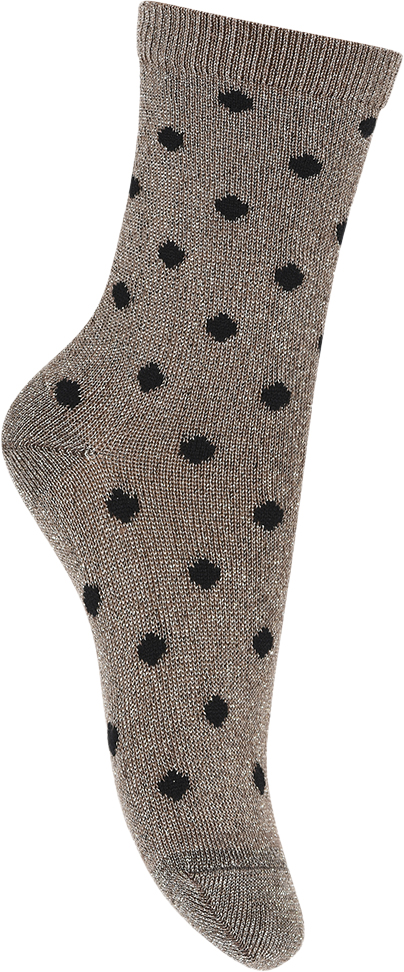 mpKids Irma Glitter Socks Str 37/39 - Brown Sienna Strømper Bomuld hos Magasin