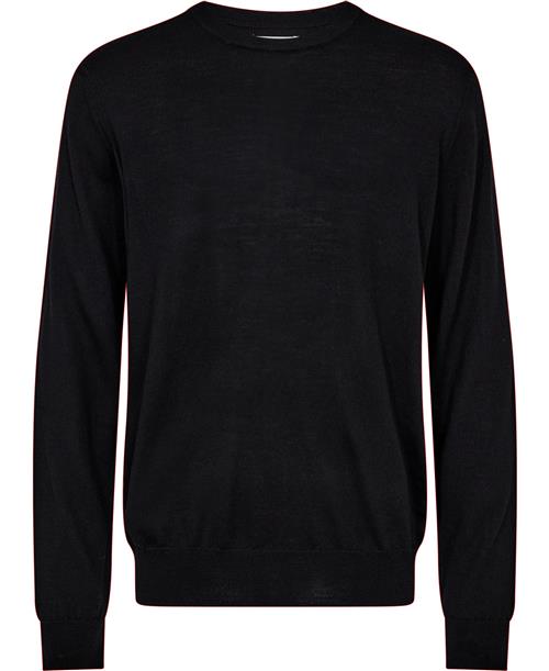 Se Magasin du Nord Collection Magasin Morgan 2 100% RWS Merino Wool Mand Black Sweaters Str L Merino ved Magasin