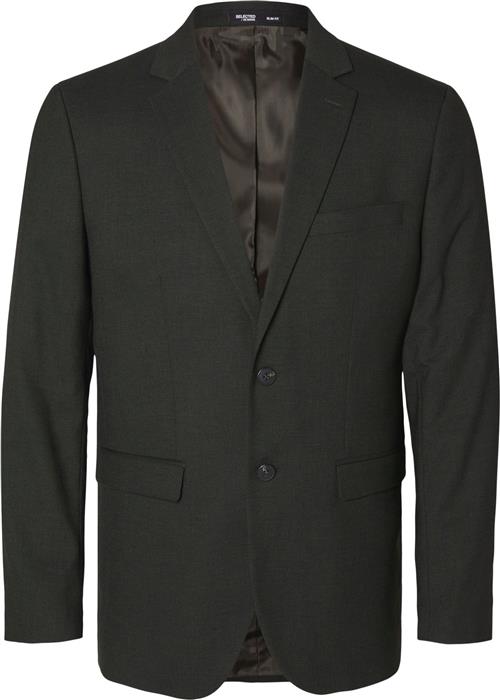 Se Selected Homme Slhslimneil BLZ Noos Mand Brun Blazere Slim Fit Str 50 - hos Magasin ved Magasin