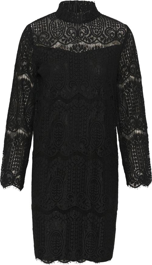 Culture Cuima Lace Short Dress Kvinde Black Korte Kjoler Str XL - hos Magasin