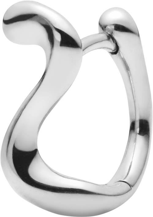 Se Maria Black Lotus 9 Huggie Right Silver HP ONE SIZE - Creoler hos Magasin ved Magasin