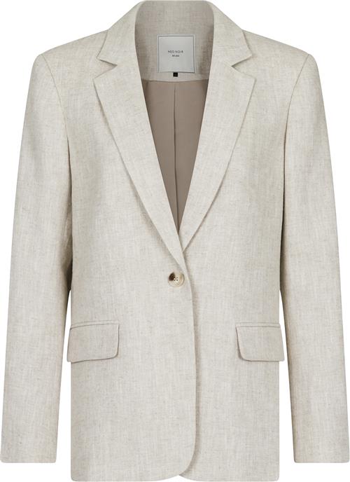 Neo Noir Jarmon Ramie Blazer Kvinde Natural Blazere Str 40 - hos Magasin