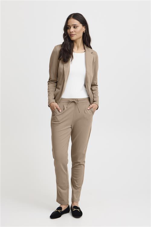 Fransa Frzastretch 1 Pants Kvinde Walnut Bukser Med Lige Ben Regular Fit Str XL - hos Magasin