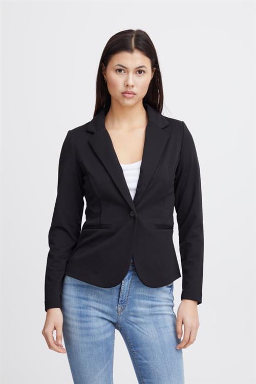 ICHI Kate Blazer Kvinde Sort Blazere Regular Fit Str S - hos Magasin