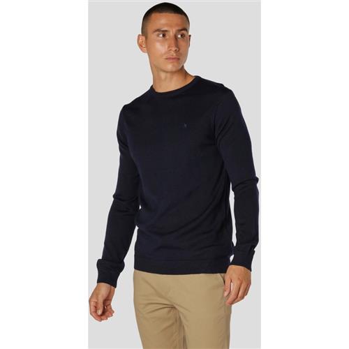 Se Clean Cut Copenhagen Merino Wool Crew Mand Navy Sweaters Str L Merino - hos Magasin ved Magasin