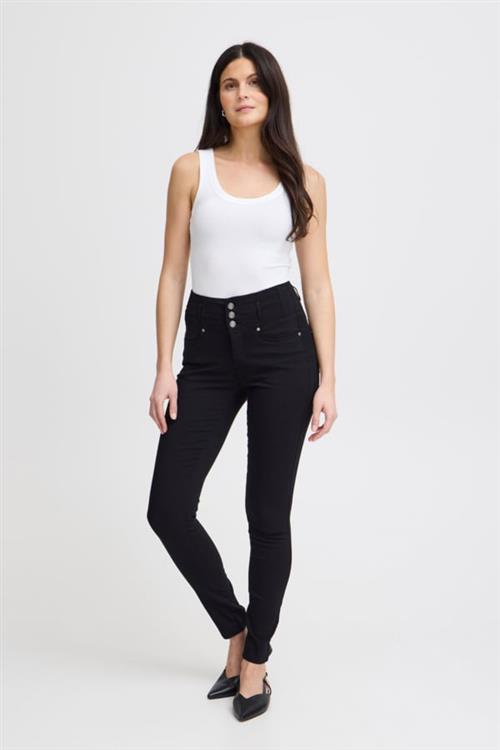 Se Fransa Zalin 2 Kvinde (Noos) Black Skinny Jeans Tight Fit Str 40 - hos Magasin ved Magasin