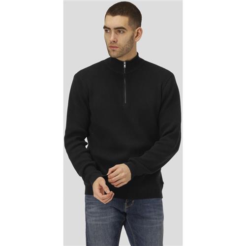 Se Clean Cut Copenhagen Mario Half Zip Mand Black Cardigans Str S - Bomuld hos Magasin ved Magasin